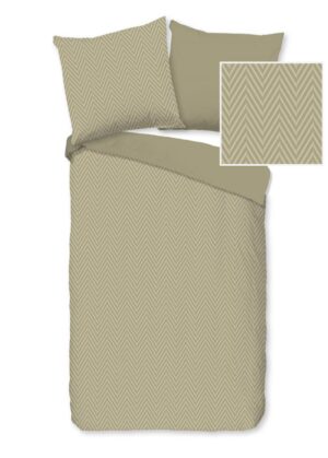 Pure dekbedovertrek Haarlem - Bruin - 135 x 200 cm - 100% Polyester
