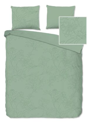 Pure dekbedovertrek Den Haag - Groen - 240 x 220 cm - 100% Polyester