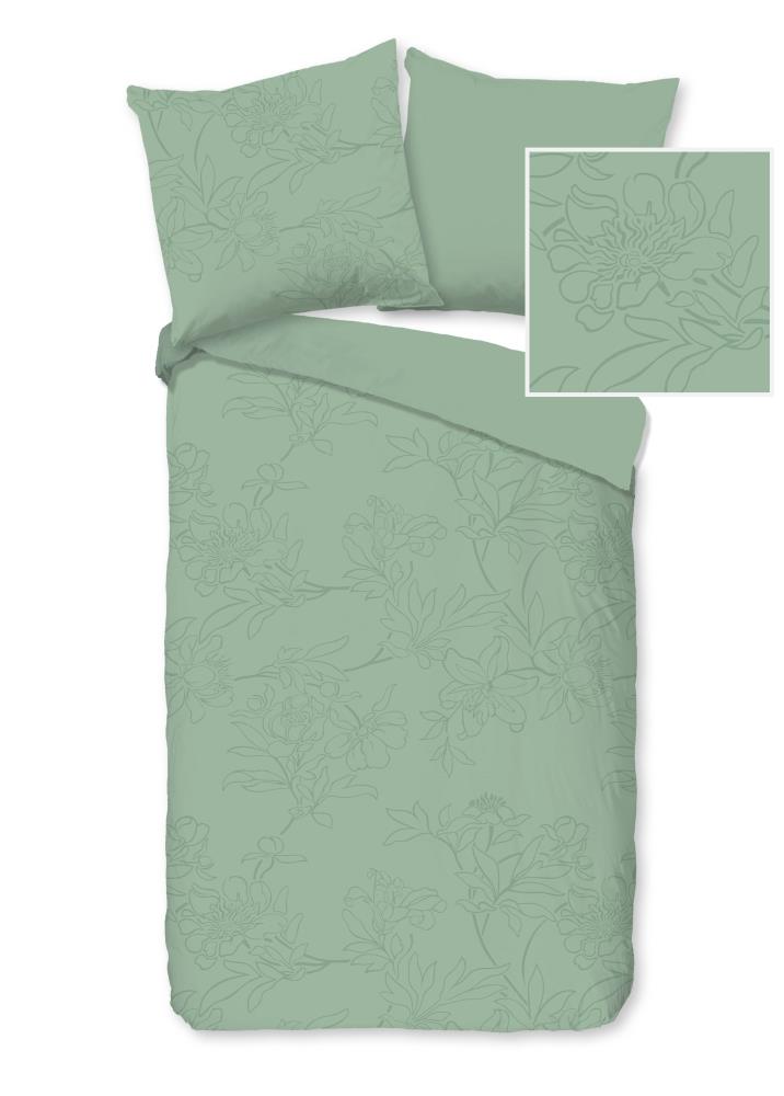 Pure dekbedovertrek Den Haag - Groen - 135 x 200 cm - 100% Polyester