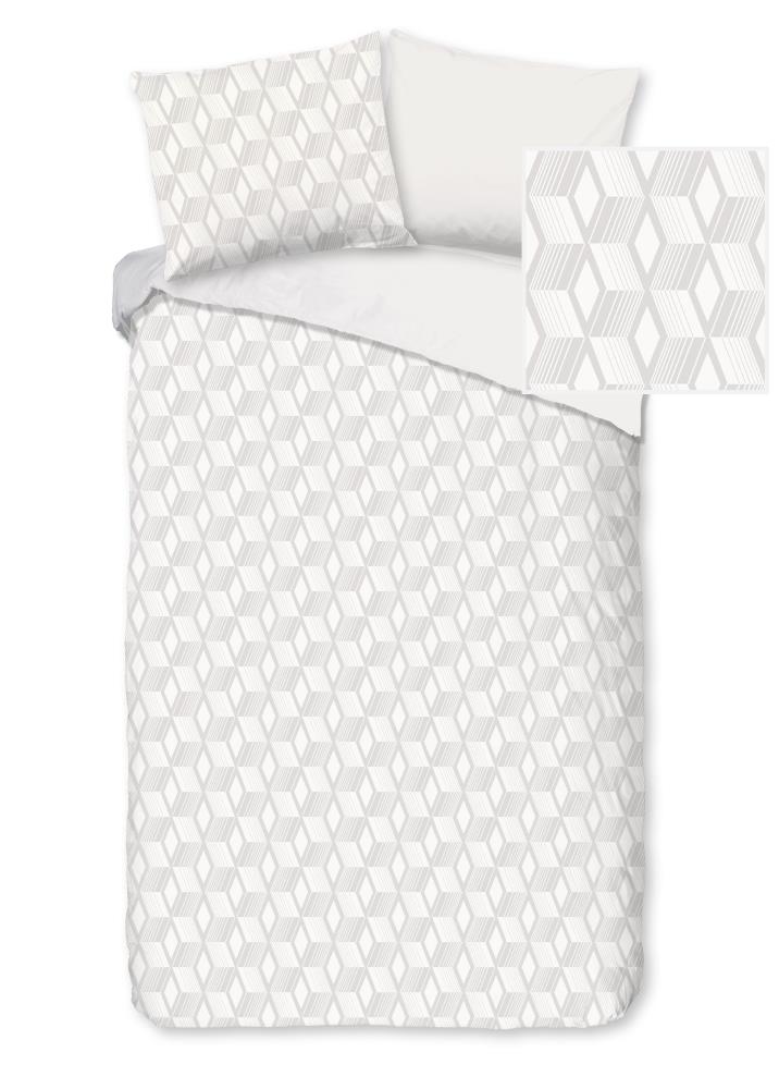 Pure dekbedovertrek Gouda - Off-Wit - 140 x 220 cm - 100% Polyester