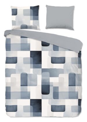 Good Morning dekbedovertrek Aiden - Blauw - 240 x 220 cm - 100% katoen
