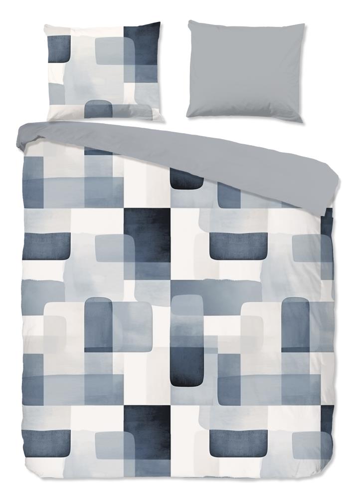 Good Morning Dekbedovertrek "Aiden" - Blauw - (240x220 cm) - 100% Katoen