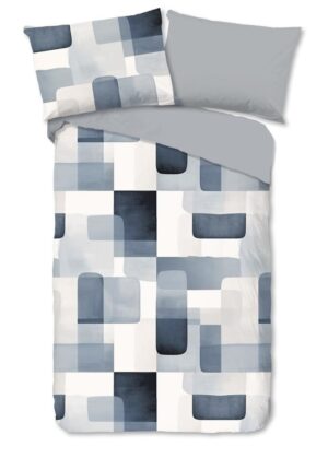 Good Morning dekbedovertrek Aiden - Blauw - 140 x 200 cm - 100% katoen