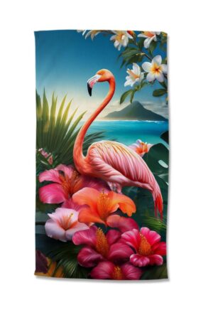 Good Morning strandlaken Jerry - Roze - 100 x 180 cm - 100% Polyester