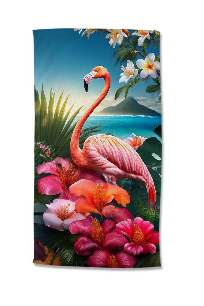 Good Morning strandlaken Jerry - Roze - 100 x 180 cm - 100% Polyester