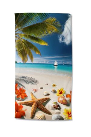 Good Morning strandlaken Havana - Multicolor - 100 x 180 cm - 100% Polyester