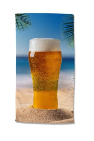 Good Morning strandlaken Beer - Multicolor - 100 x 180 cm - 100% Polyester