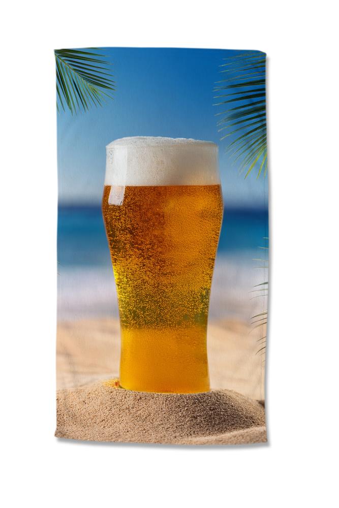 Good Morning strandlaken Beer - Multicolor - 100 x 180 cm - 100% Polyester