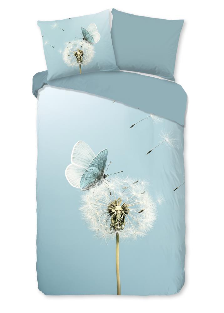 Papillon overtrek van Good Morning, 200 x 200 cm, kussensloop 80 x 80 cm
