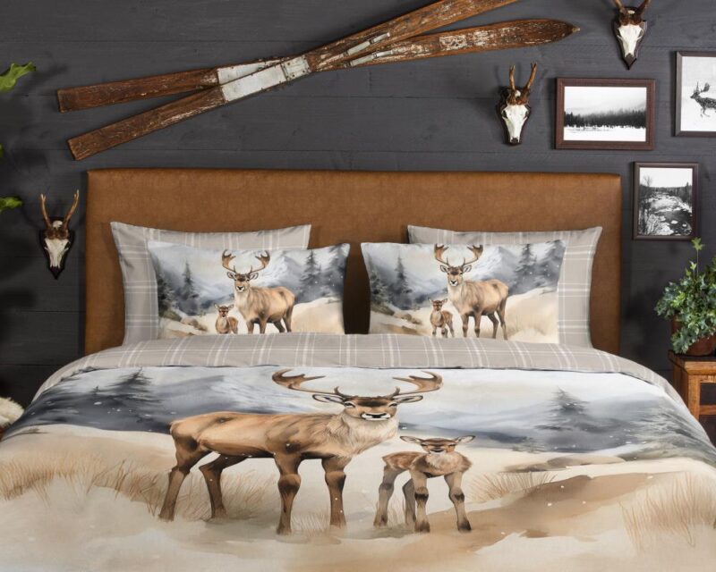 Beddengoed Mark 200 x 220 cm van Good Morning, Bruin