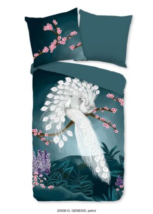 Good Morning dekbedovertrek Genesis - Blauw - 155 x 220 cm - 100% katoen