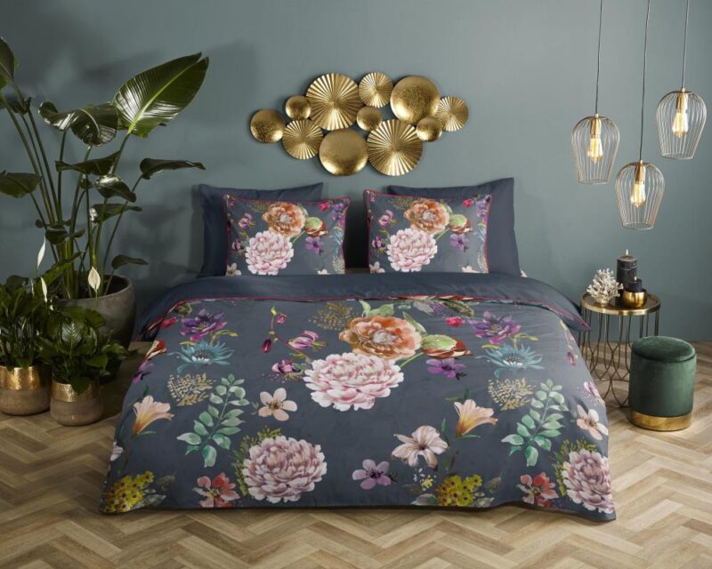 100% organisch katoen dekbedset Parma van Descanso in 140 x 220 cm - kussensloop 60 x 70 cm