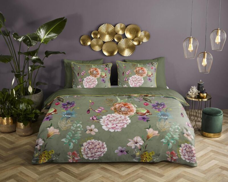 100% organisch katoen dekbedset Parma van Descanso in 140 x 220 cm