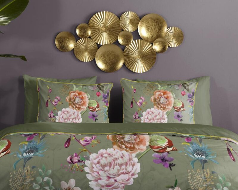 Beddengoed Parma 140 x 220 cm van Descanso, Groen