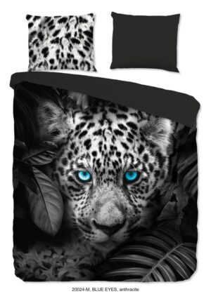 Pure dekbedovertrek Blue Eyes - Grijs - 200 x 220 cm - 100% Polyester