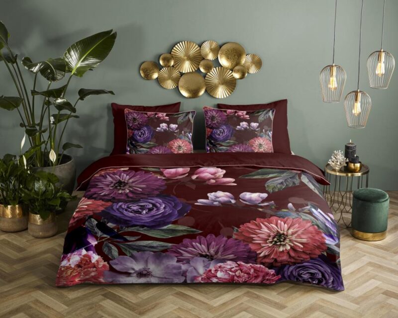 100% organisch katoen dekbedset Bloomie van Descanso in 200 x 220 cm