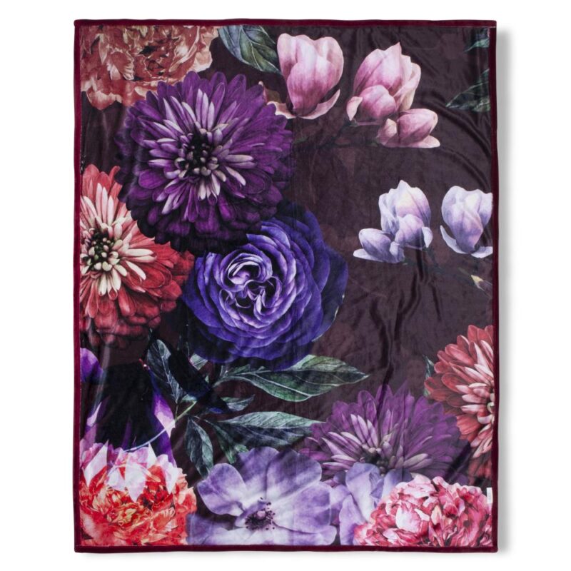 Bloomie fleeceplaid van Descanso, 130 x 160 cm