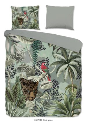 Pure dekbedovertrek Isla - Groen - 200 x 220 cm - 100% Polyester