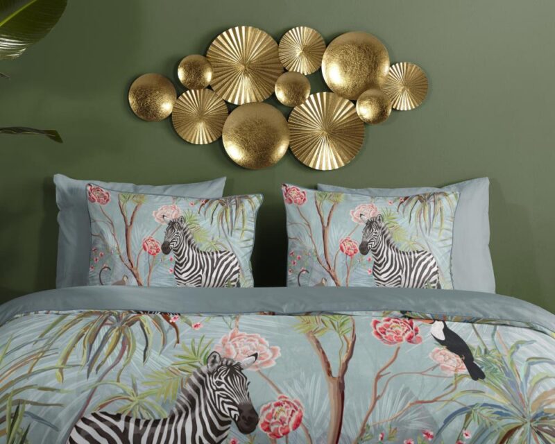 Beddengoed Yasmin 135 x 200 cm van Descanso, Blauw