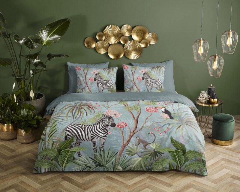 100% organisch katoen dekbedset Yasmin van Descanso in 135 x 200 cm