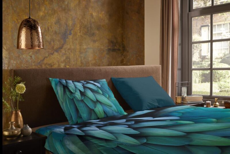Beddengoed Heather 140 x 220 cm van Pure, Blauw
