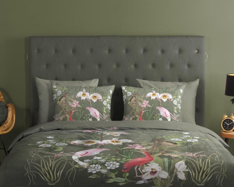 Beddengoed Lesli 135 x 200 cm van Good Morning, Groen