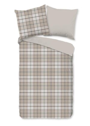 Good Morning dekbedovertrek Bernardus - Bruin - 155 x 220 cm - 100% katoen