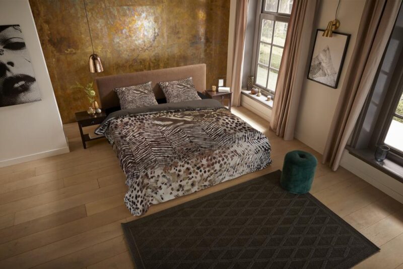 100% Polyester dekbedset Skins van Pure in 140 x 220 cm