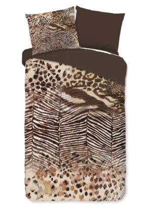 Pure dekbedovertrek Skins - Bruin - 140 x 220 cm - 100% Polyester