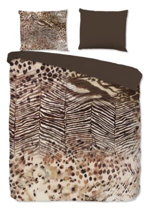 Pure dekbedovertrek Skins - Bruin - 200 x 220 cm - 100% Polyester