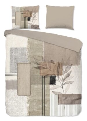 Pure dekbedovertrek Claires - Bruin - 200 x 220 cm - 100% Polyester