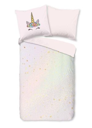 Pure dekbedovertrek Mandy - Roze - 135 x 200 cm - 100% Polyester