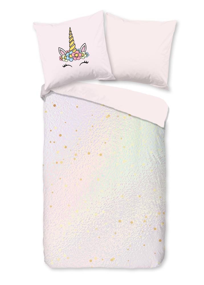 Pure dekbedovertrek Mandy - Roze - 135 x 200 cm - 100% Polyester