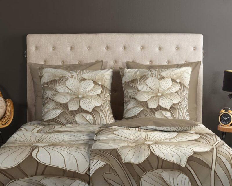 Beddengoed Artdeco 140 x 220 cm van Good Morning, Bruin