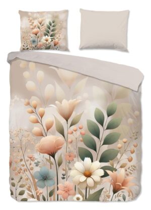 Good Morning dekbedovertrek Ingrid - Bruin - 240 x 220 cm - 100% katoen