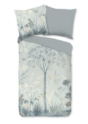 Good Morning dekbedovertrek Charles - Grijs - 155 x 220 cm - 100% katoen