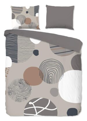 Good Morning dekbedovertrek Hendrik - Grijs - 240 x 220 cm - 100% katoen