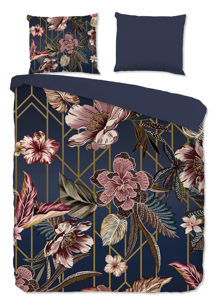 Pure dekbedovertrek Jos - Blauw - 200 x 220 cm - 100% Polyester