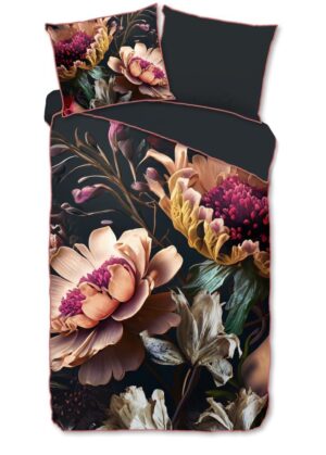Descanso dekbedovertrek Straizo - Grijs - 140 x 220 cm - 100% katoen