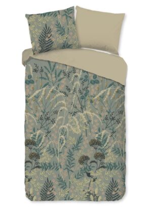 Good Morning dekbedovertrek Silve - Groen - 140 x 220 cm - 100% katoen