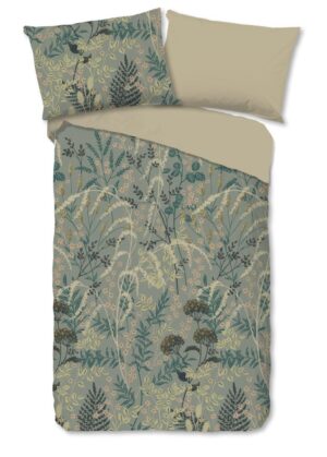 Good Morning dekbedovertrek Silve - Groen - 140 x 200 cm - 100% katoen