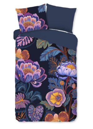 Pure dekbedovertrek Sharira - Blauw - 140 x 220 cm - 100% Polyester