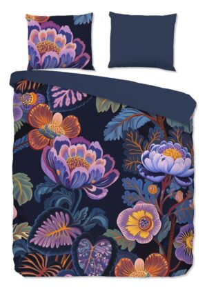 Pure dekbedovertrek Sharira - Blauw - 200 x 220 cm - 100% Polyester