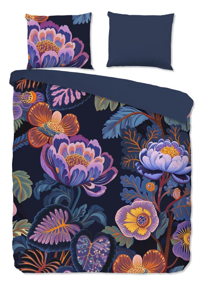Pure dekbedovertrek Sharira - Blauw - 240 x 220 cm - 100% Polyester