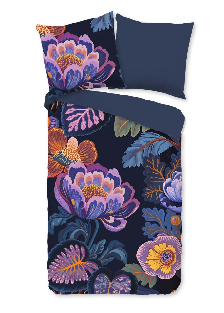 Pure dekbedovertrek Sharira - Blauw - 135 x 200 cm - 100% Polyester