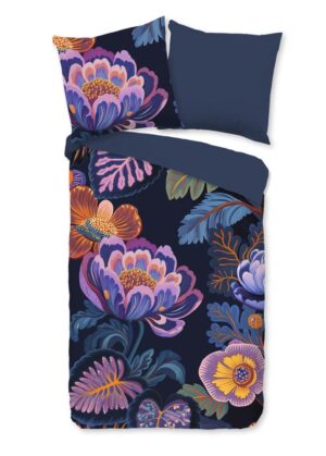 Pure dekbedovertrek Sharira - Blauw - 200 x 200 cm - 100% Polyester