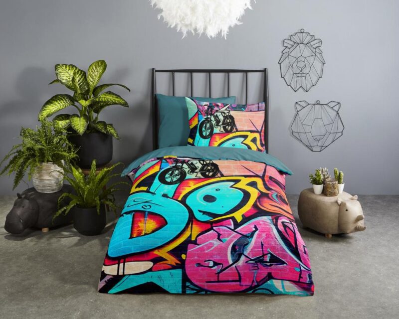 100% katoen dekbedset Charlie van Good Morning in 135 x 200 cm