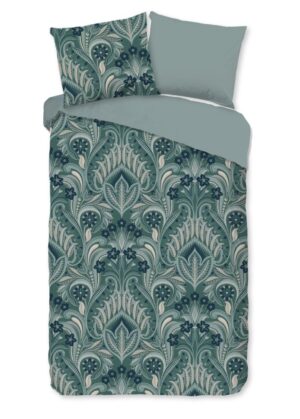 Good Morning dekbedovertrek Nola - Groen - 140 x 220 cm - 100% katoen