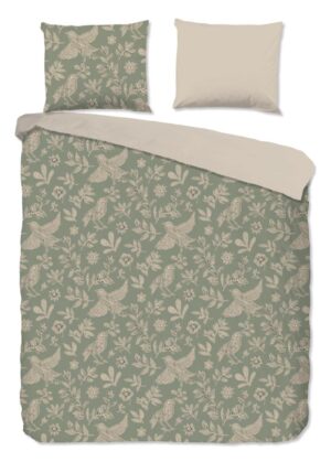 Good Morning dekbedovertrek Odette - Groen - 240 x 220 cm - 100% katoen