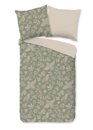 Good Morning dekbedovertrek Odette - Groen - 155 x 220 cm - 100% katoen